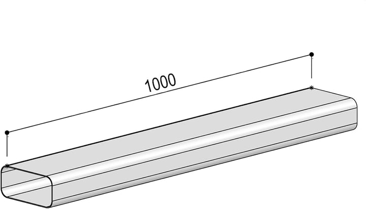 Berbel Flachrohr System 125 - Flachkanal