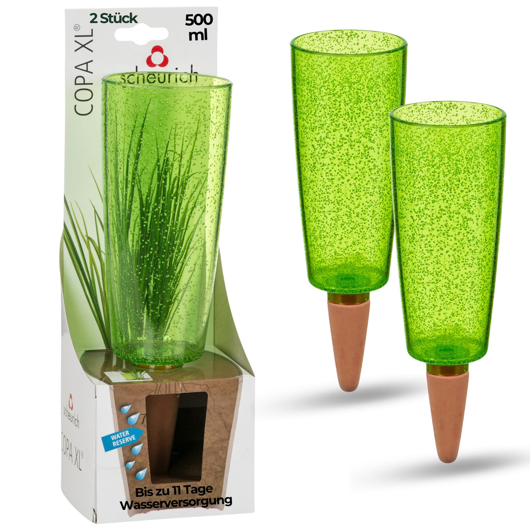 Scheurich Copa XL Bewässerung Wasserspender Bewässerungskugel grün transparent (2, Grün), 2