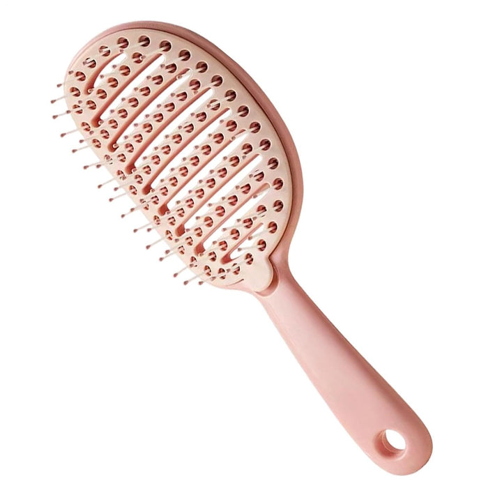 Easy Clean Haarbürste, sanfter Entwirrungskamm, gebogene belüftete Haarbürsten mit flexiblen Borsten