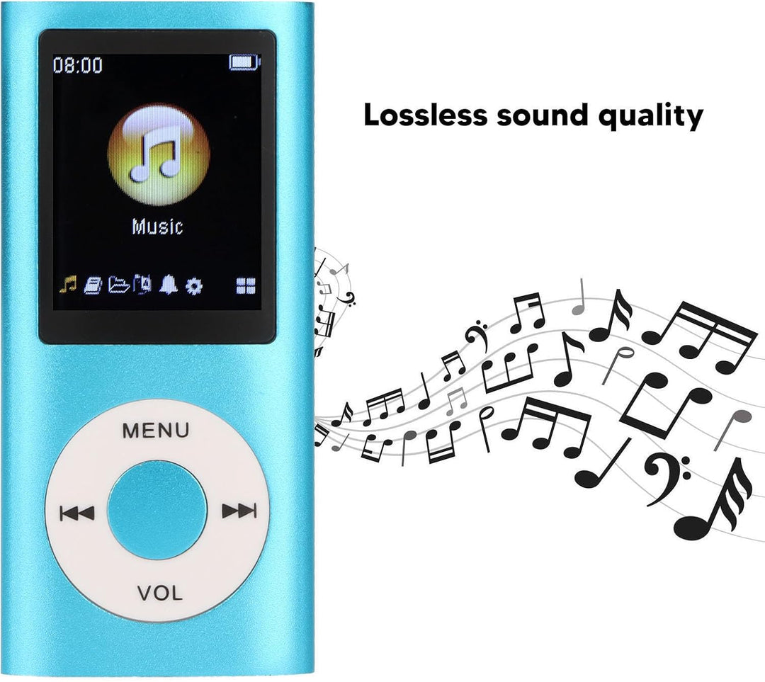 MP3-Player, stilvoll, multifunktional, verlustfreie Klangqualität, schlanker 1,8-Zoll-LCD-Bildschirm