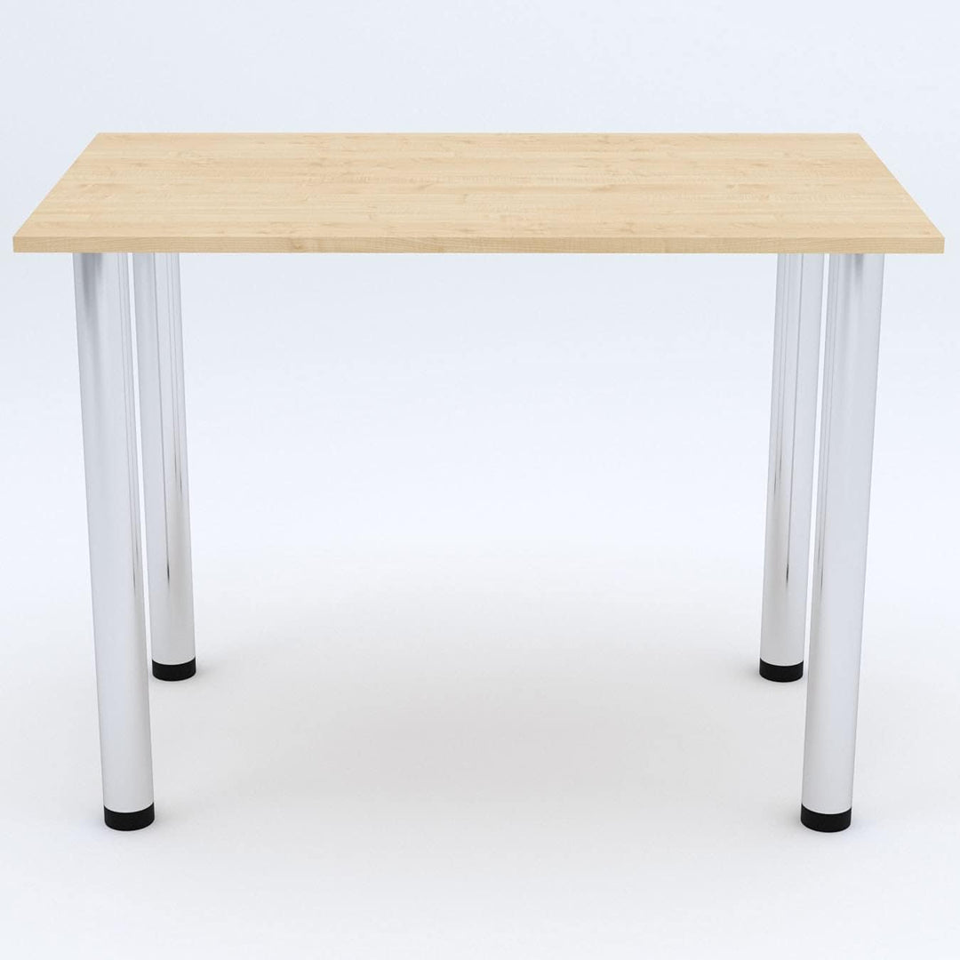 mikon 60x40 | Esszimmertisch - Esstisch - Tisch mit Chrombeinen - Küchentisch - Bürotisch | AHORN 60