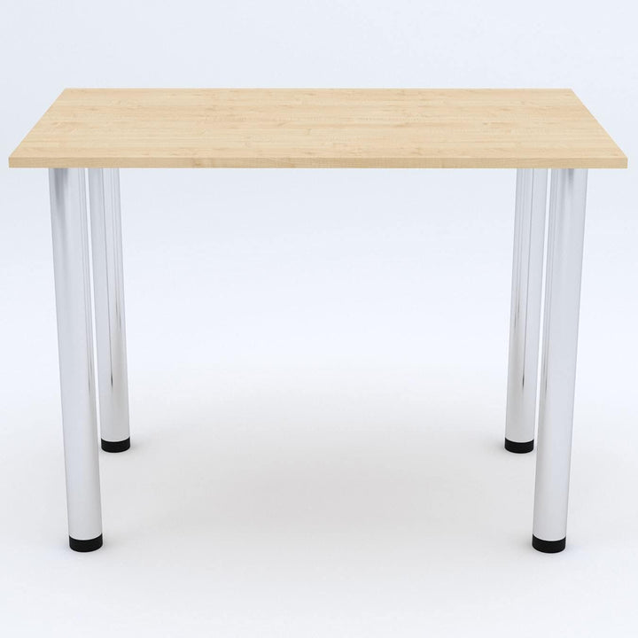 mikon 60x40 | Esszimmertisch - Esstisch - Tisch mit Chrombeinen - Küchentisch - Bürotisch | AHORN 60