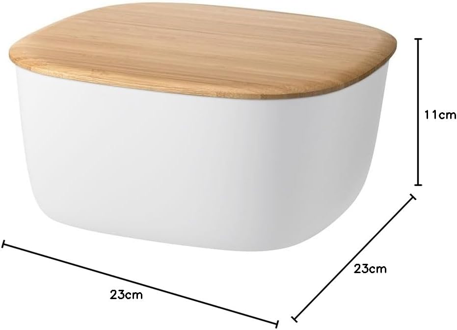 RIG-TIG Brotkasten Box-IT - Aufbewahrungsbox für Brot, Brötchen, Kekse, Gebäck, Schneidebrett als De