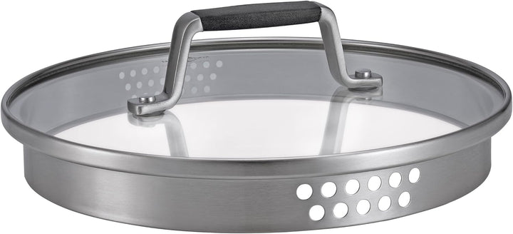 Küchenprofi COOK Kochtopf BOLOGNA | Edelstahl Schmortopf mit Deckel aus Sicherheitsglas | Induktions