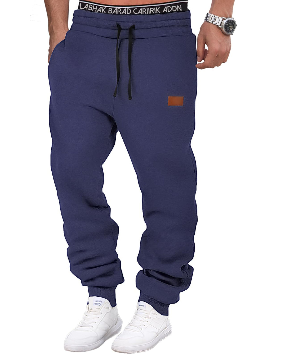 HMIYA Jogginghose Herren Baumwolle Trainingshose Sporthose Freizeithose Lang Hosen Klassische Sweath