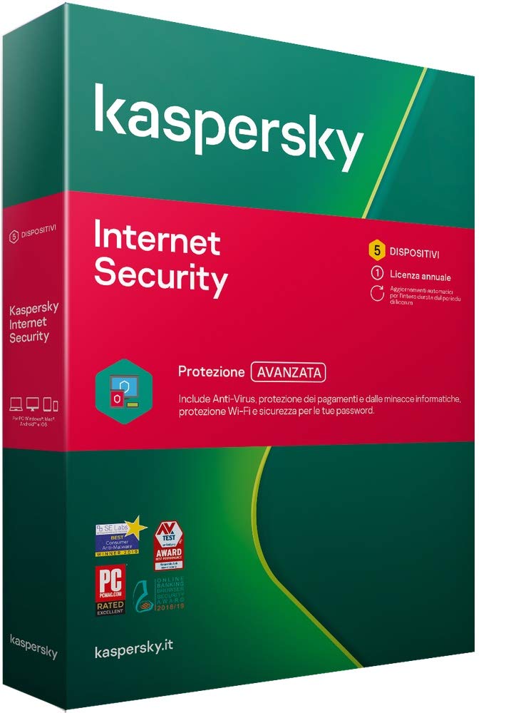 Kaspersky Lab Internet Security 2020 Licenza base 1 anno/i