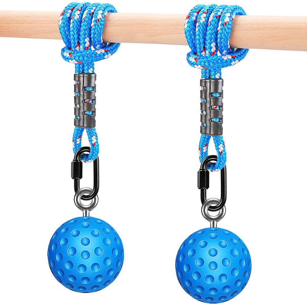 SELEWARE Pull Up Power Ball Hold Grips Durable Blue rutschfeste Handgriffe Krafttrainer Trainingsger
