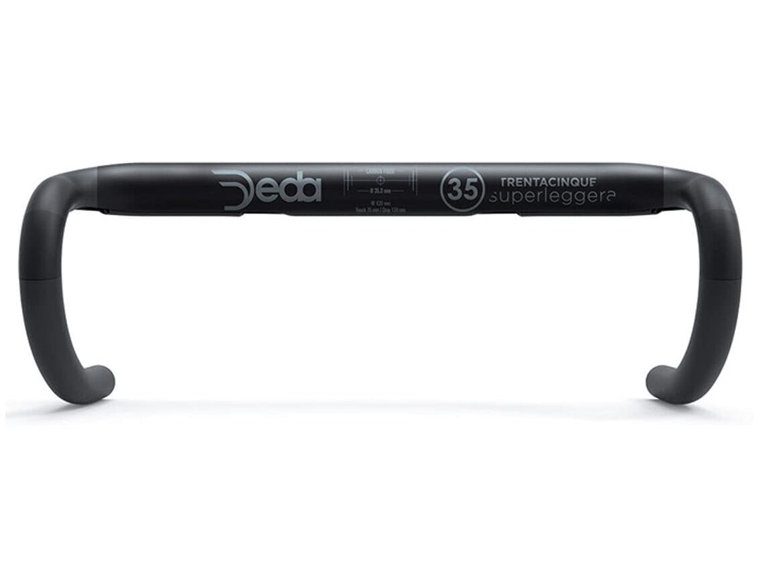 Deda Elementi Unisex 42 cm, SUPERLEGGERA 35 Carbon UD, H/Bar, POB Finish, MY18 Fahrradlenker Erwachs