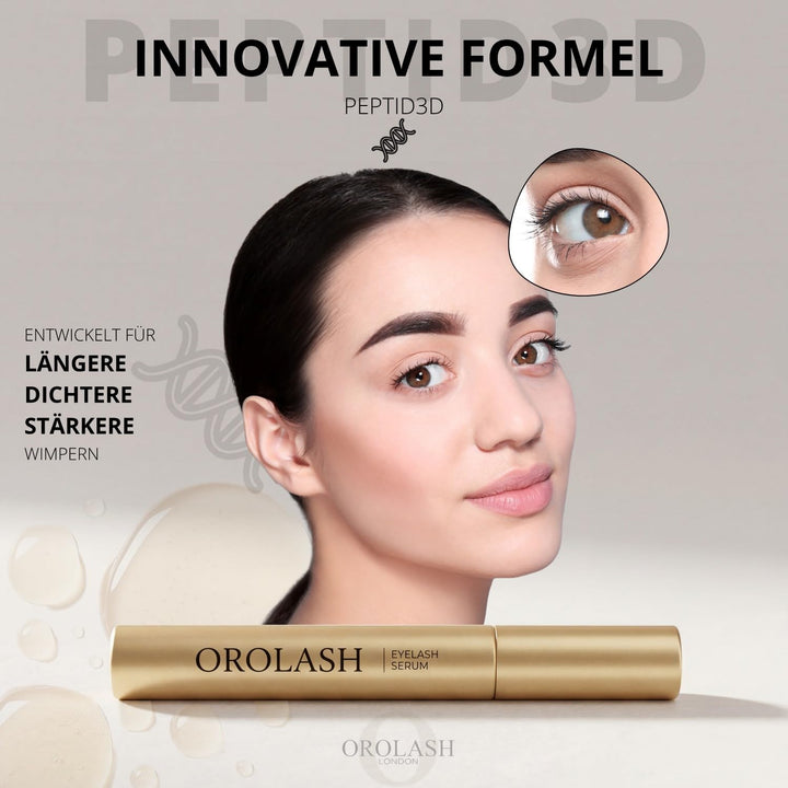 OROLASH Wimpernserum für längere und dichtere – Wimpern Conditioner zur Stärkung & Pflege – Eyelash