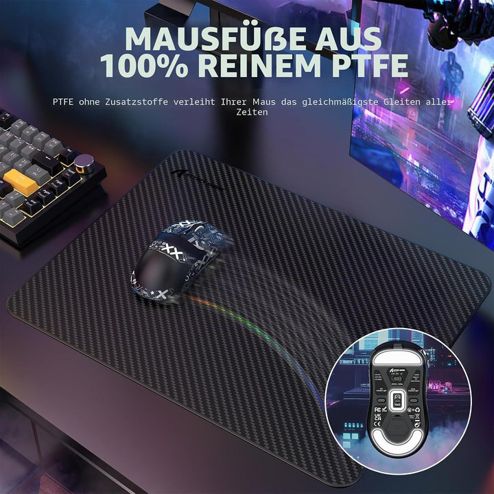 VGN GAMEPOWER x Attack Shark X3MAX PAW3950 Kabellose Gaming-Maus Superlight, 42000DPI, 49g Ultraleic