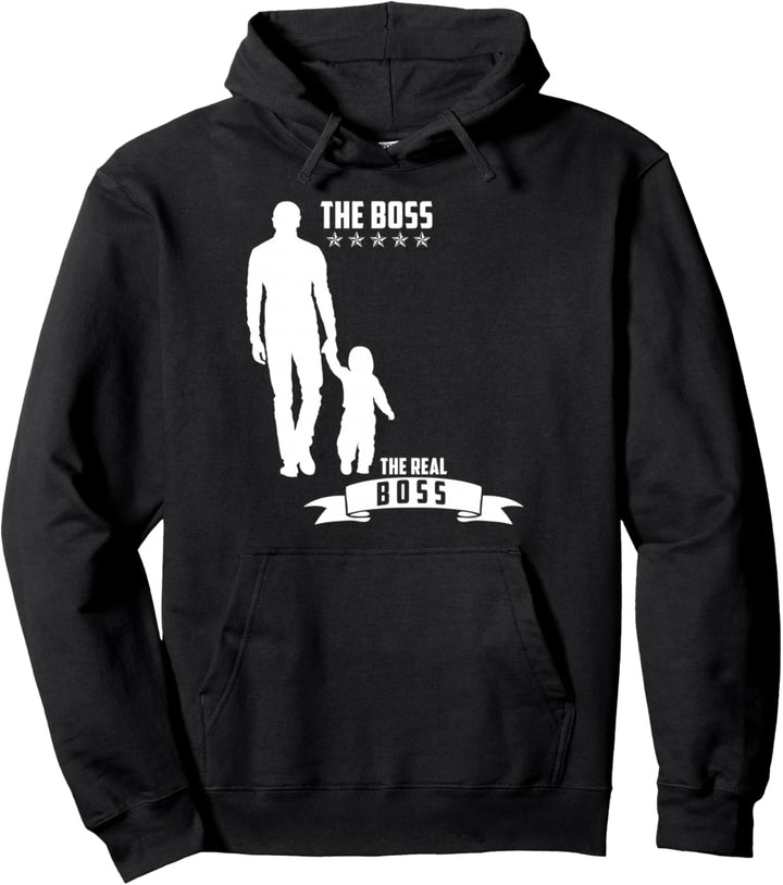 Vater & Sohn Papa & Sohn Vatertag Boss Lustiges Partnerlook Pullover Hoodie