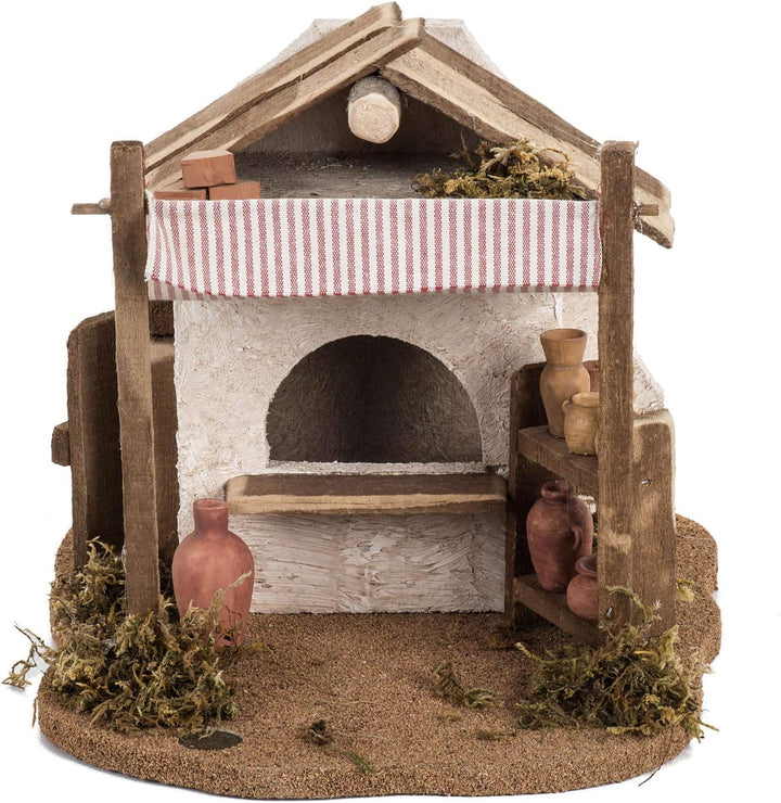 Holyart Töpfer Krippe Fontanini für Dorf 12 cm