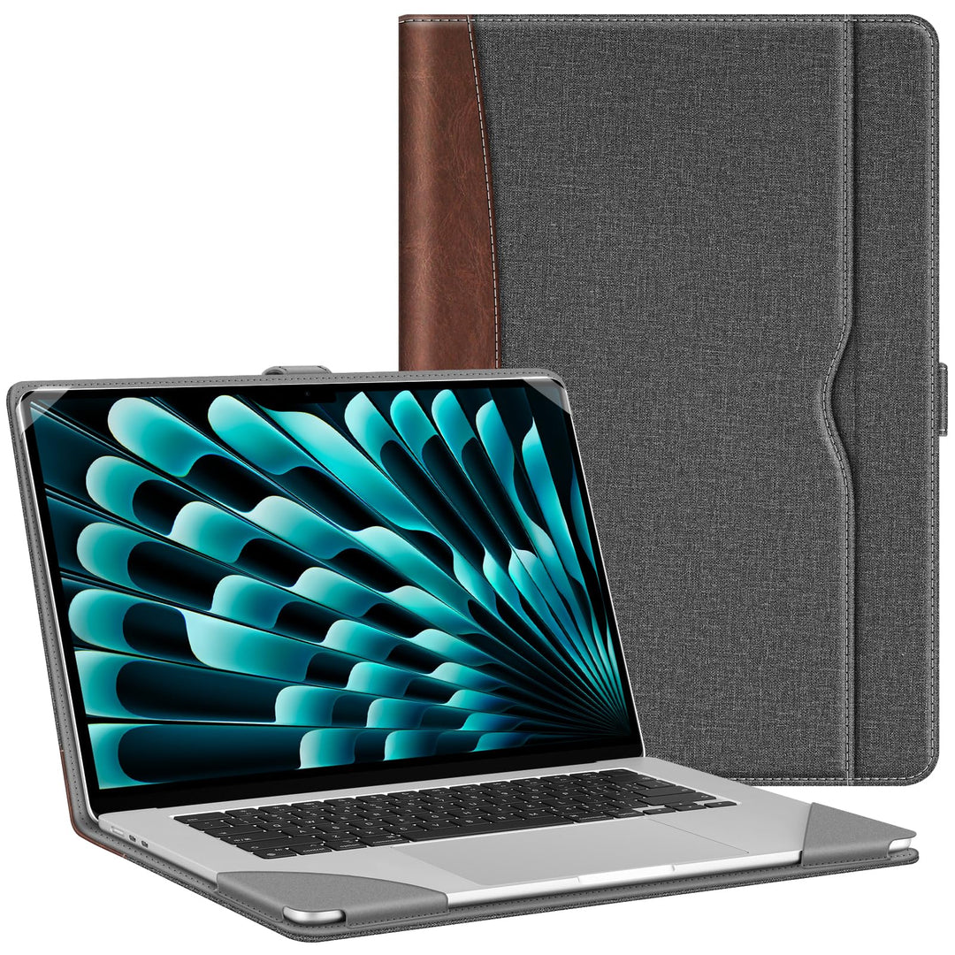 Fintie Hülle Kompatibel mit MacBook Air 15 M4 M3 M2 Chip (2025-2023) A3241 A3114 A2941, Hochwertiges