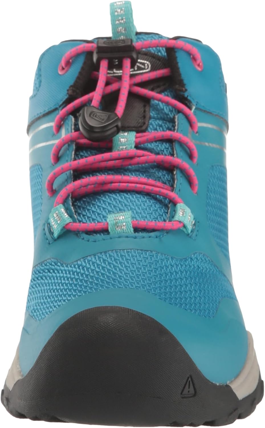 KEEN Unisex Kinder Wanduro Mid Waterproof Wanderstiefel 24 EU Fjord Blue Fuchsia Purple, 24 EU Fjord