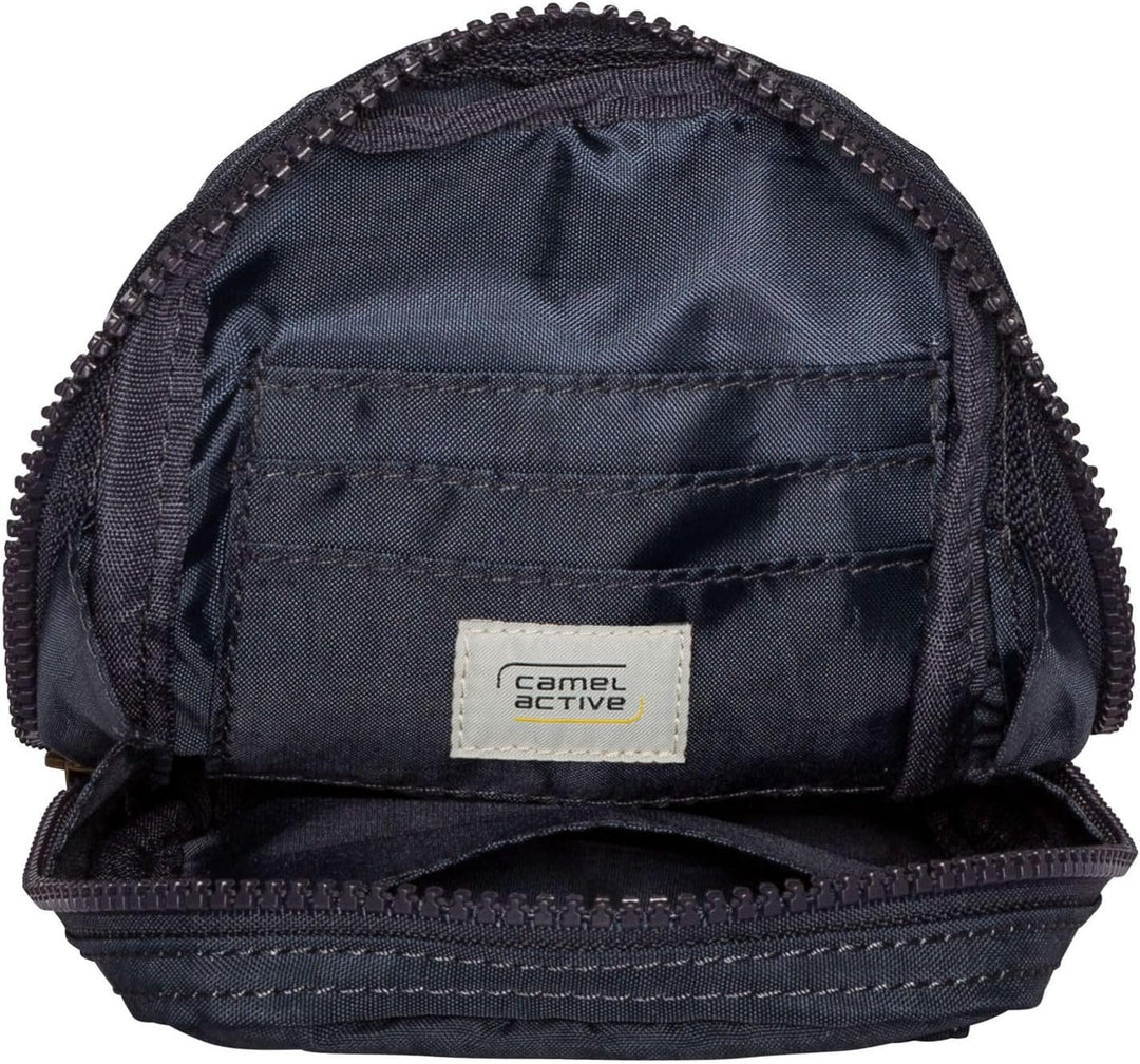 camel active Herren Rucksack mit 2-Wege-Reissverschluss 11,5x4x19,5 Dark Blue, 11,5x4x19,5 Dark Blue
