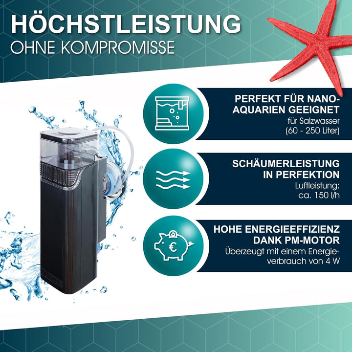 Tunze 9004.000 Doc Skimmer,11 x 9 x 30, 5 cm, Schwarz DOC SKIMMER 9004, DOC SKIMMER 9004