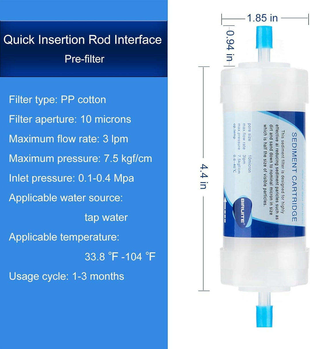 HydrogardenOutdoor Misting System Wasserfilter für 1/4 Zoll PE Rohre und Garten Tropfsysteme（2Wasser