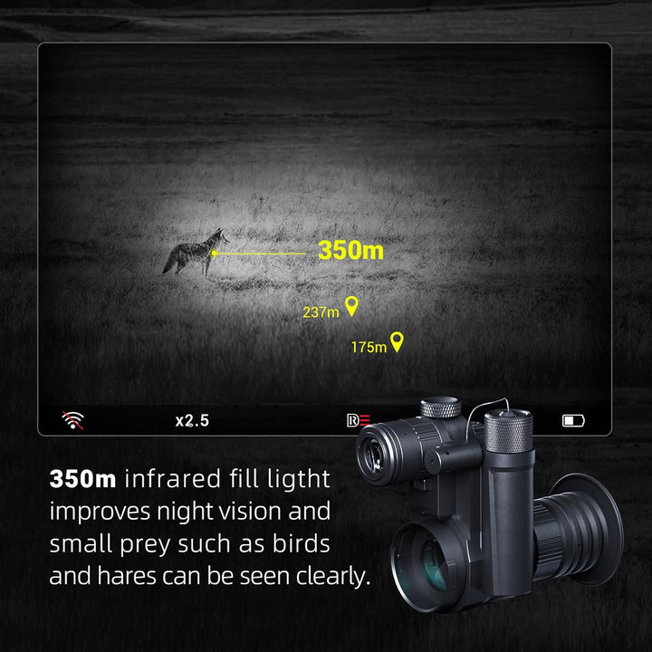 PARD Nachtsicht Monokular, Nachtsichtbrille mit IR 850 nm und 940 nm, Bildaufzeichnung und Videowied