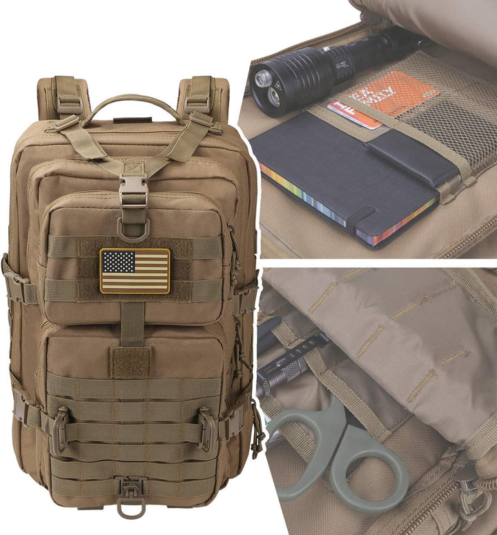 Hannibal Tactical 40L Militär Taktischer Rucksack US Cooper Rucksack Armee Assault Pack 3 Tage Bug O