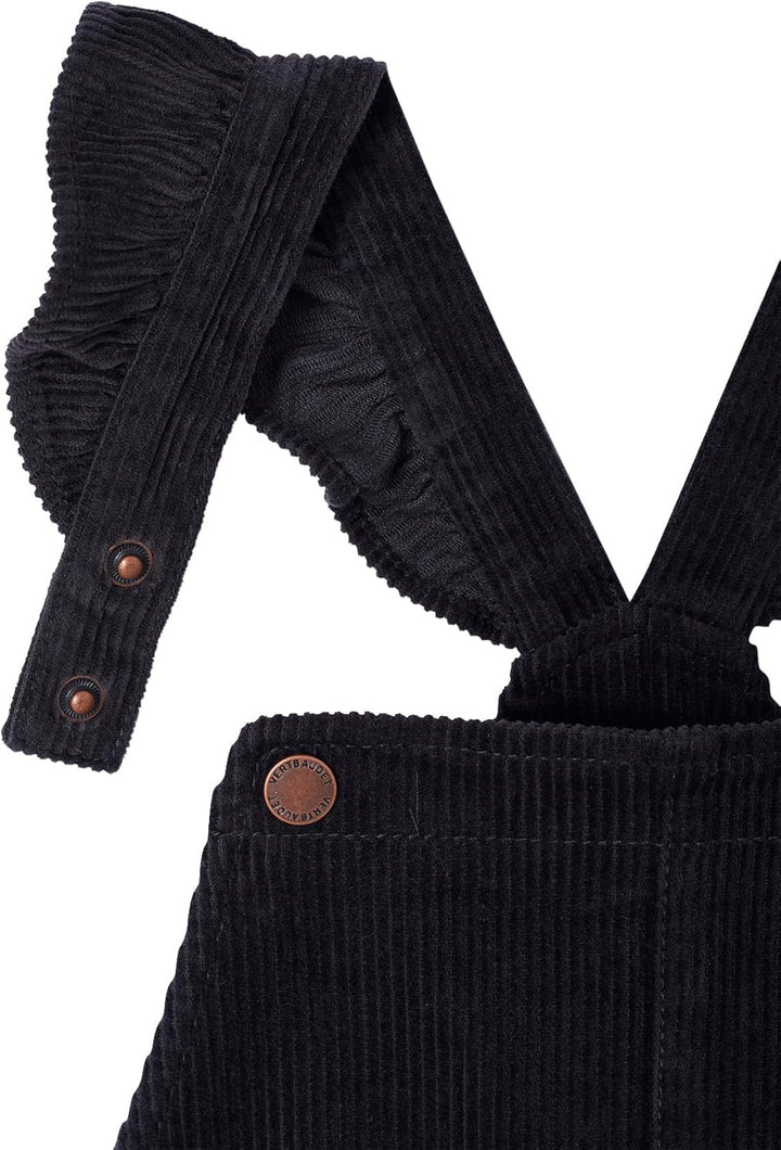 Vertbaudet Mädchen Cord-Latzhose mit Volantträgern GRIS 86, GRIS 86