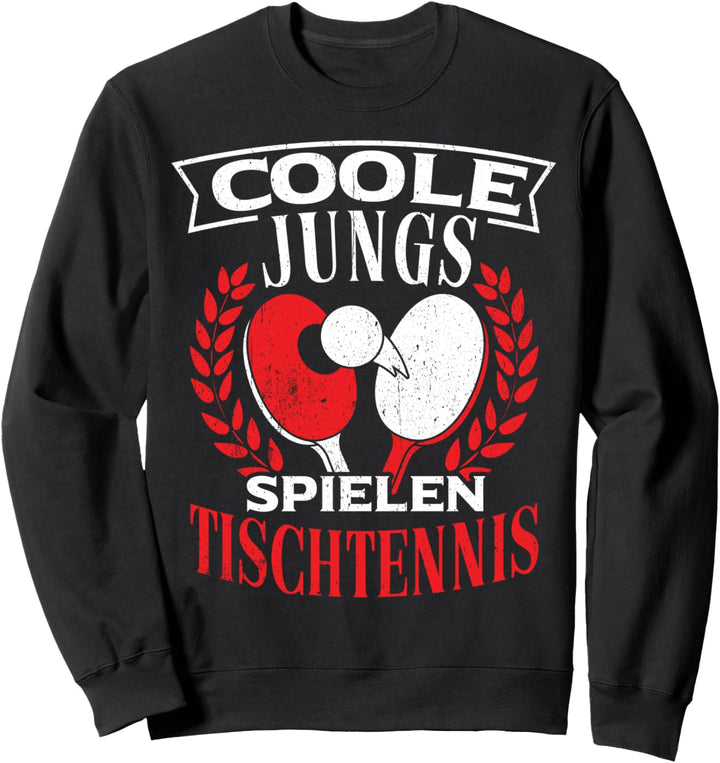 Coole Jungs Spielen Tischtennis Kinder Ping Pong Jungen Sweatshirt