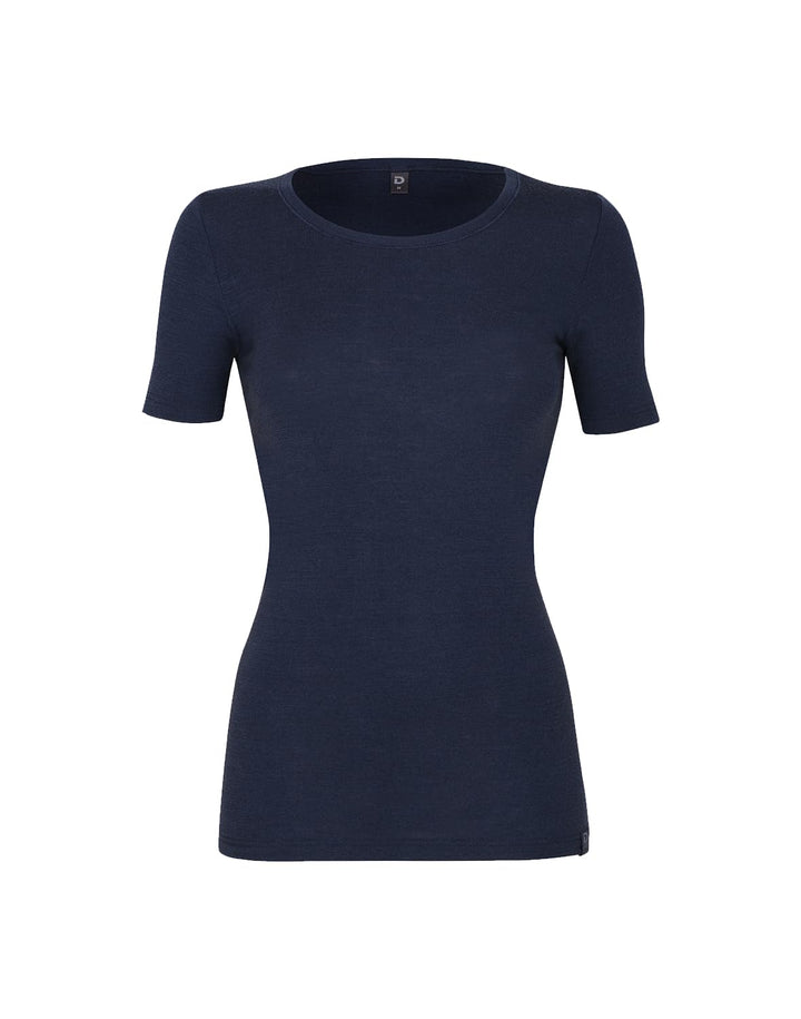 DILLING Damen T-Shirt aus Merinowolle 34 Navy, 34 Navy