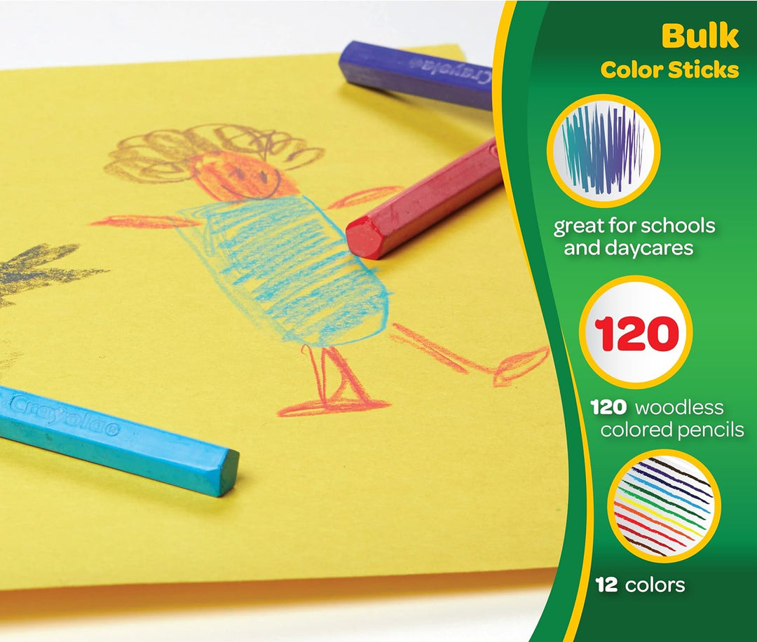 CRAYOLA Color Sticks Classpack (120 Stück)