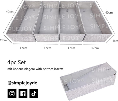 SIMPLE JOY® MALM FileFolding Box für ikea Kommode; DAS ORIGINAL; passgenau; Stabiler Boden; Schublad