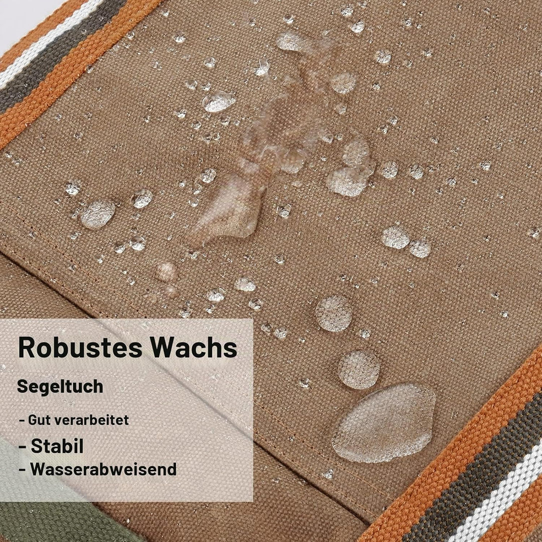 BONTHEE kaminholztasche Kaminholz Holzkorb Tragetasche Brennholztasche Kaminholzträger gewachstes Se