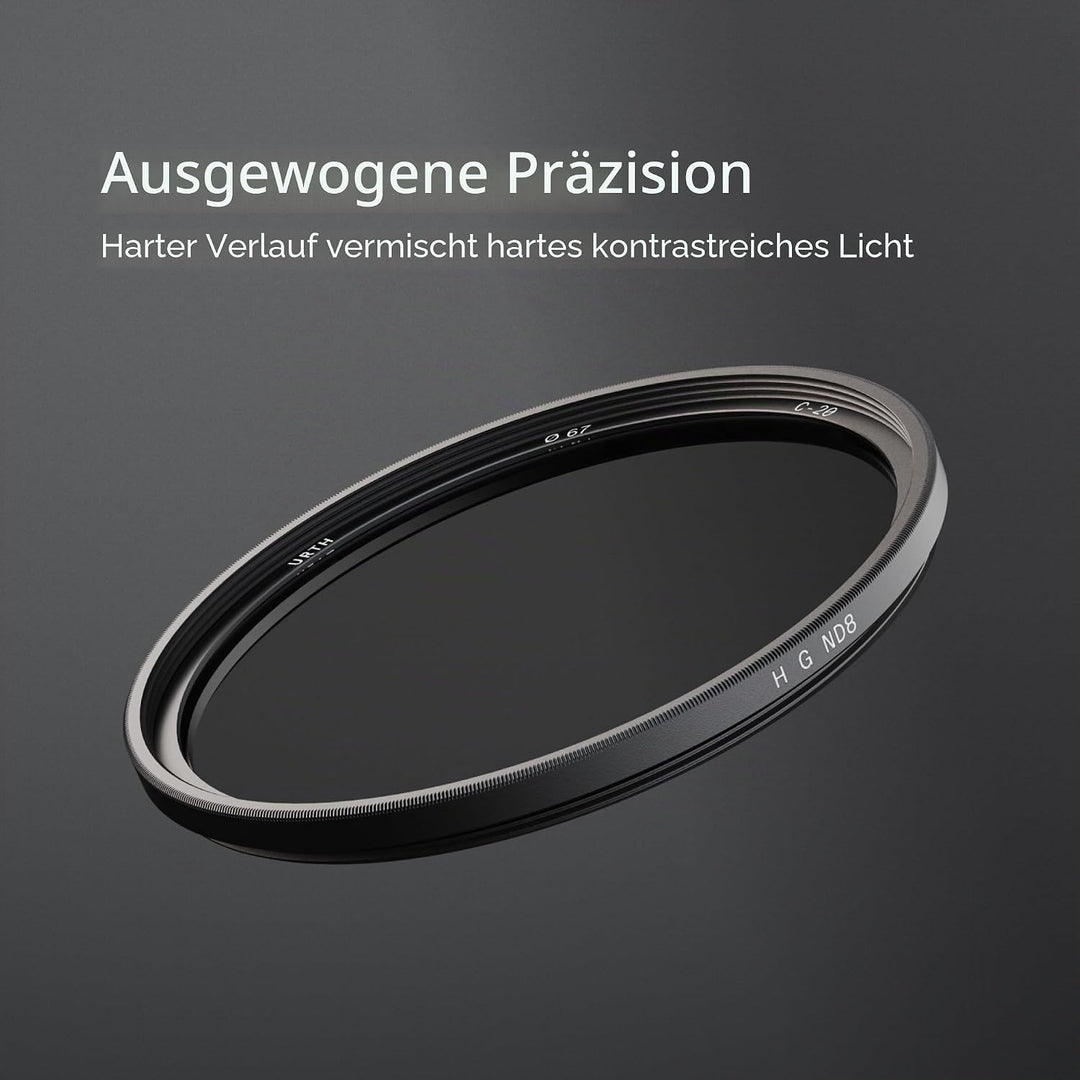 Urth 58 mm Grauverlaufsfilter Hard ND8 GND Filter (Plus+) 58mm, 58mm