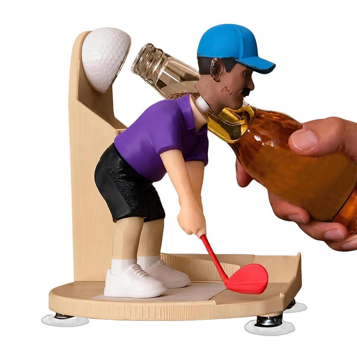 Golf Swing Beer Buddys | Golf Themed Automatic Bottle Opener | Beer Bottles Cap Launcher & Collector