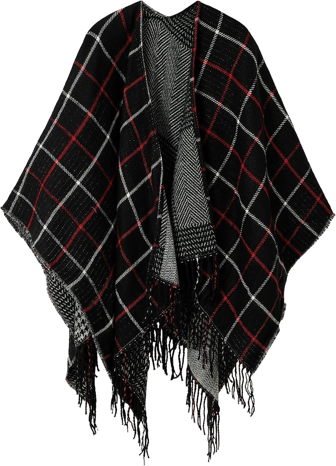 Desigual Women's Poncho PICTURAES Paris, Black, One Size