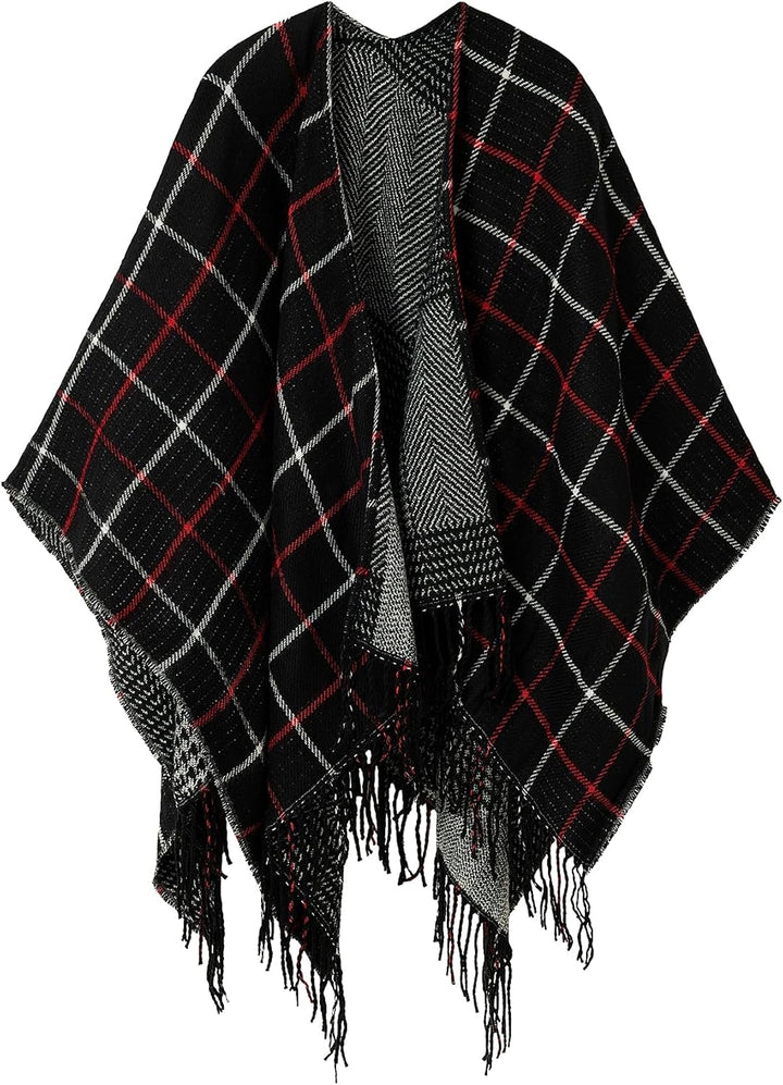 Desigual Women's Poncho PICTURAES Paris, Black, One Size