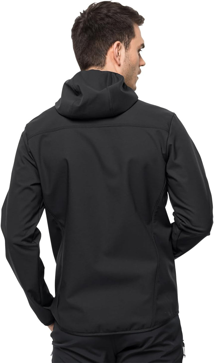 Jack Wolfskin Herren Bornberg Hoody M Softshelljacke S Schwarz, S Schwarz