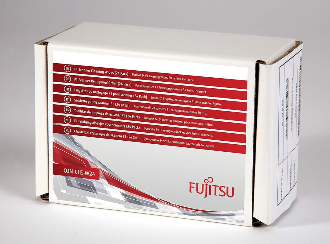 FUJITSU F1 Scanner Cleaning Wipes **New Retail**, CON-CLE-W24 (**New Retail** 24 Pack)