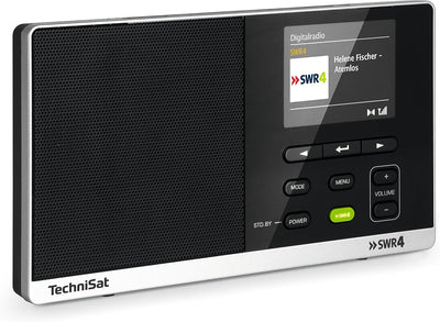 TechniSat Digitradio 215 SWR4 Edition - portables DAB Radio (DAB+, UKW, Farbdisplay, SWR4-Direktwahl