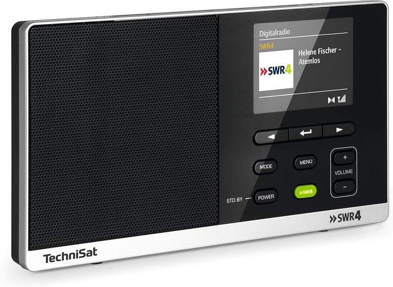 TechniSat Digitradio 215 SWR4 Edition - portables DAB Radio (DAB+, UKW, Farbdisplay, SWR4-Direktwahl