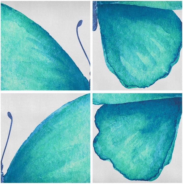 Bilder auf Leinwand Schmetterlinge Fliegen Kindheit Sommer Leinwandbild 90x30cm Wandbilder Dekoratio