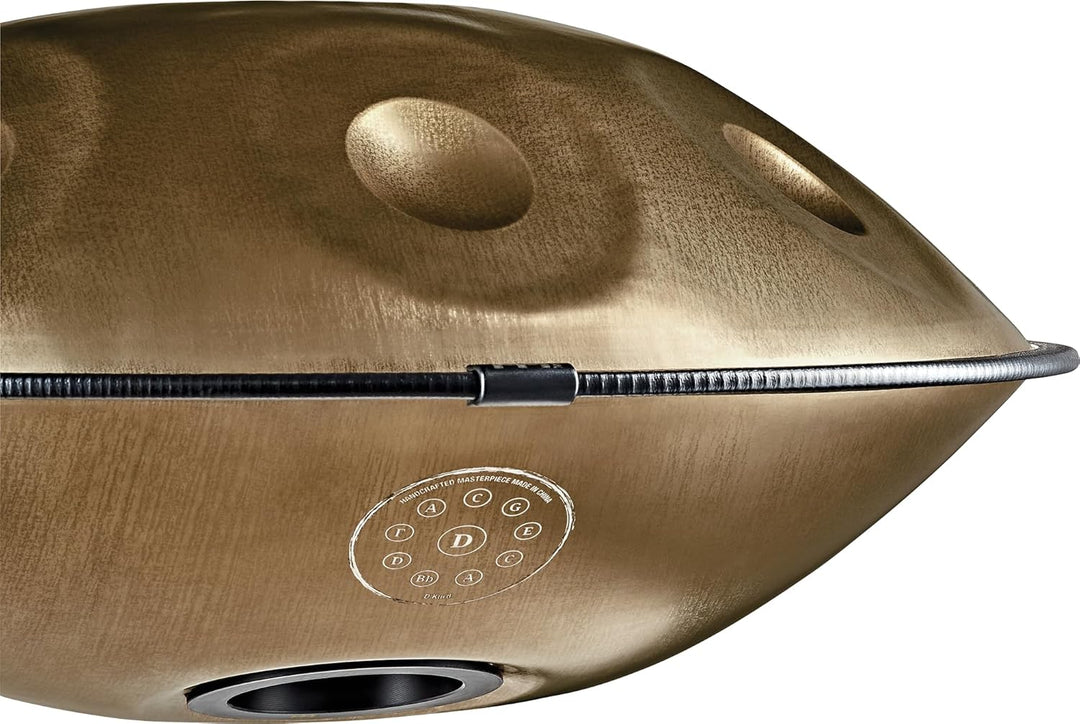 Sonic Energy Sensory Handpan – D Kurd 10 Töne (D3/ A3, Bb3, C4, D4, E4, F4, G4, A4, C5) 440 Hz – für