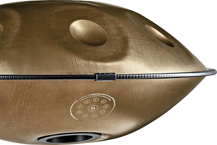 Sonic Energy Sensory Handpan – D Kurd 10 Töne (D3/ A3, Bb3, C4, D4, E4, F4, G4, A4, C5) 440 Hz – für