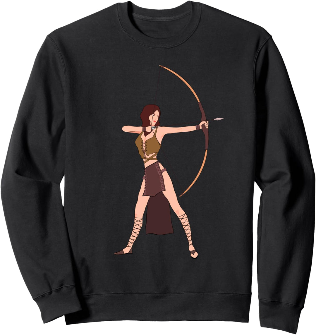 Artemis Göttin der Jagd Griechische Mythologie Alter Jäger Sweatshirt