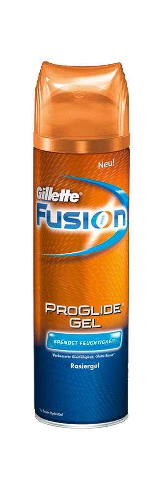 Gillette Fusion ProGlide Rasiergel Feuchtigkeit 200 ml, 6er Pack (6 x 200 ml) 200 ml (6er Pack), 200