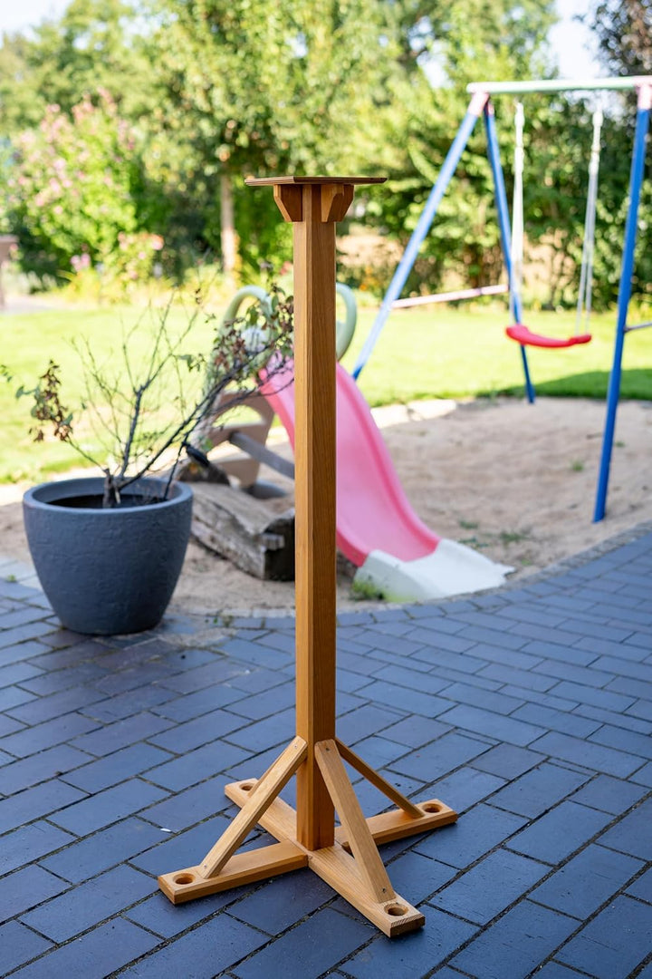 Deko-Shop-Hannusch Ständer für Vogelhäuser braun zum befestigen am Boden 1,2 m, Vogelhaus, Futterhau