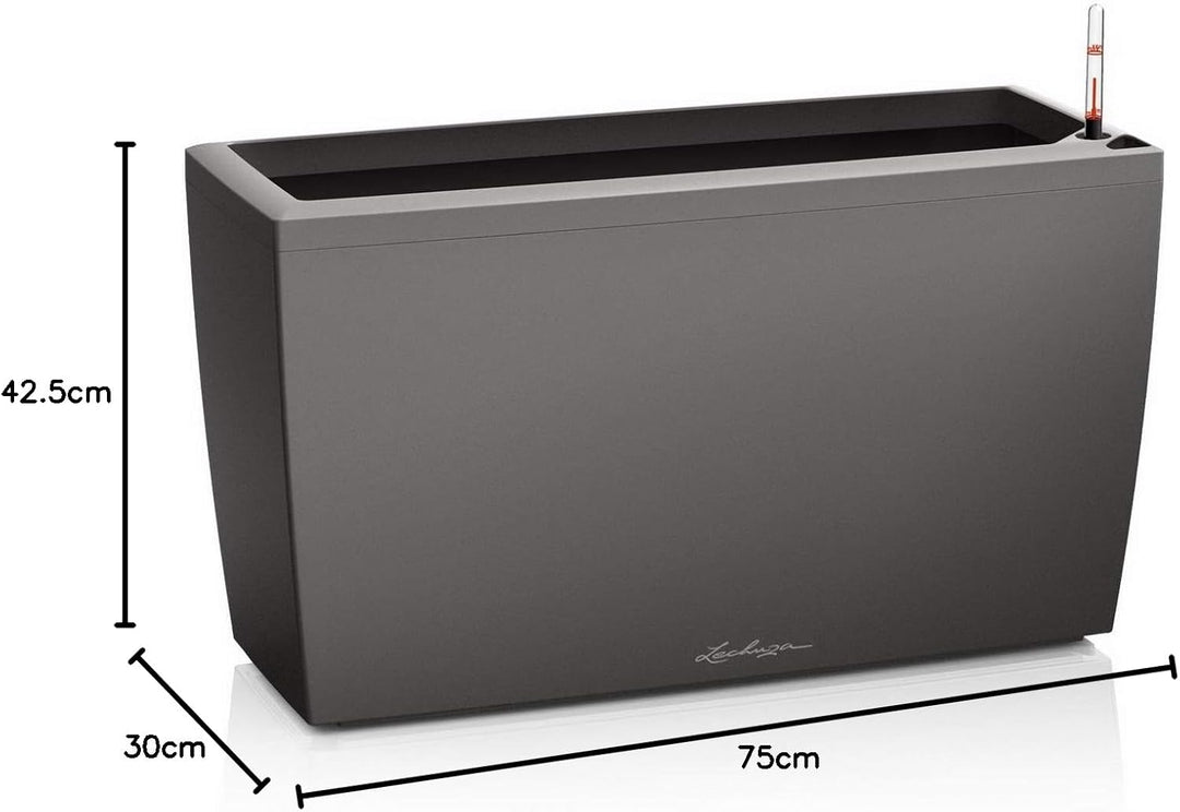 LECHUZA CARARO Premium anthrazit metallic 18803 Anthrazit Metallic Premium, Anthrazit Metallic Premi