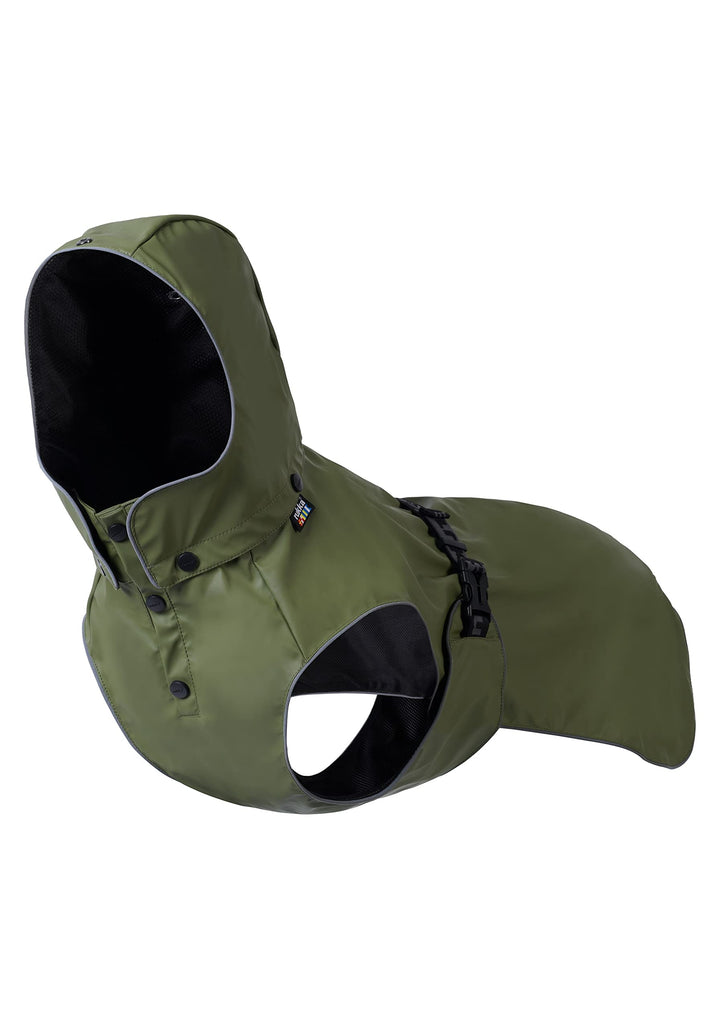 Rukka Pets STREAMY ECO Regenmantel für Hunde Dunkel Olivgrün 35 35 Dunkel Olivgrün, 35 Dunkel Olivgr