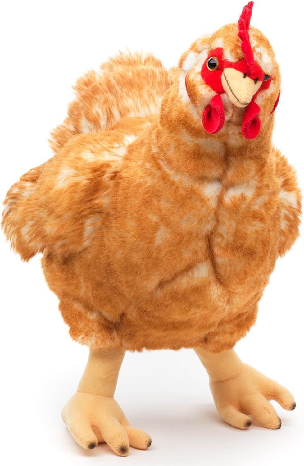 Uni-Toys - Henne braun, mit Ei - 37 cm (Höhe) - Plüsch-Huhn, Vogel - Plüschtier, Kuscheltier, (BH-13