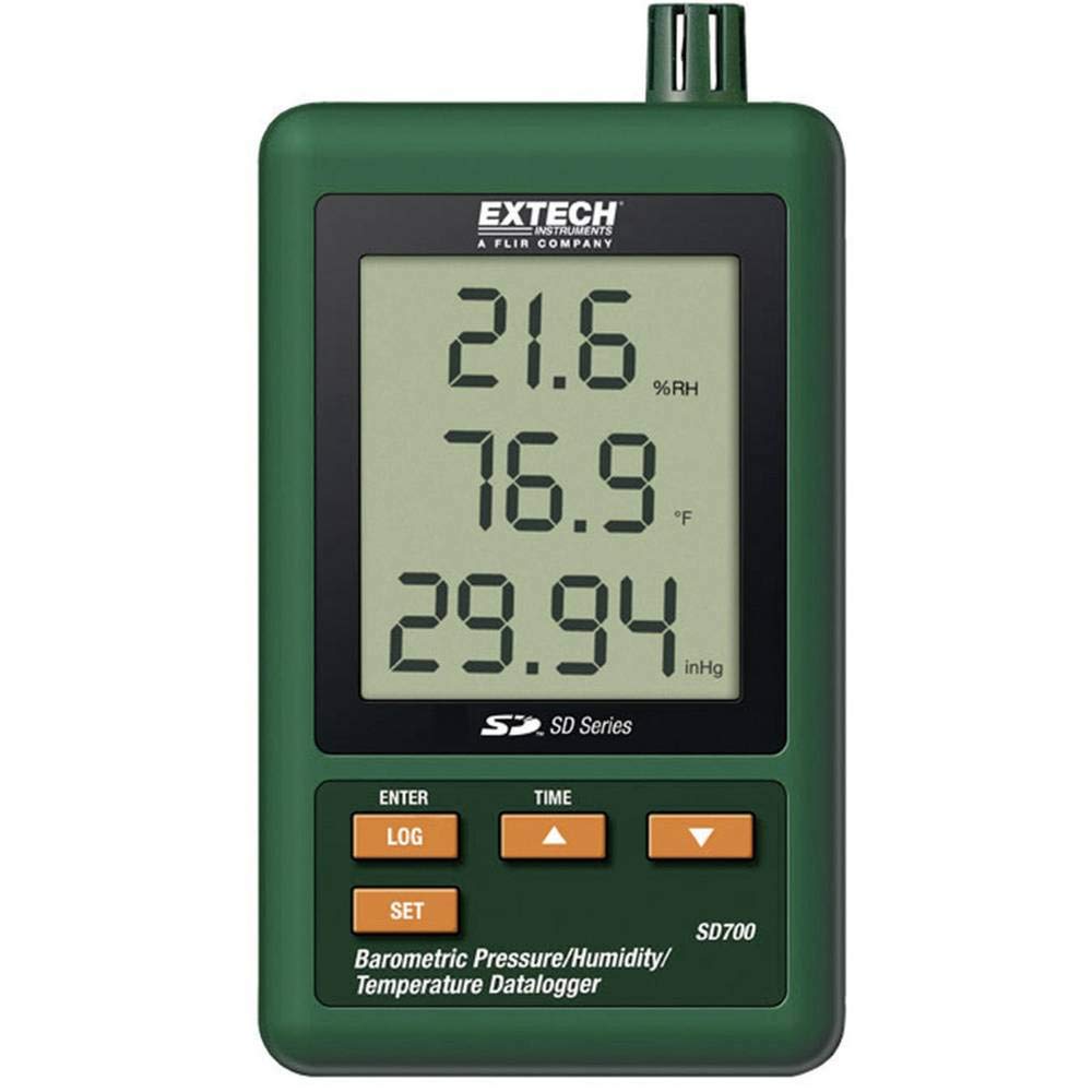 Extech Luftdruck-, Feuchte- und Temperatur-Datenlogger, 1 Stück, SD700 Luftdruck, Luftfeuchtigkeit,