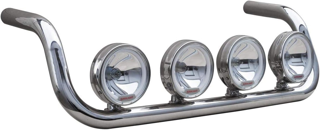 Universeller hochglanzpolierter Lampenbügel aus Edelstahl für LKW´s mit Hochdach 63,5 mm Rohrdurchme