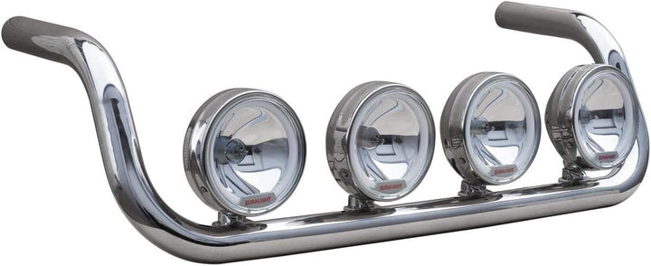 Universeller hochglanzpolierter Lampenbügel aus Edelstahl für LKW´s mit Hochdach 63,5 mm Rohrdurchme