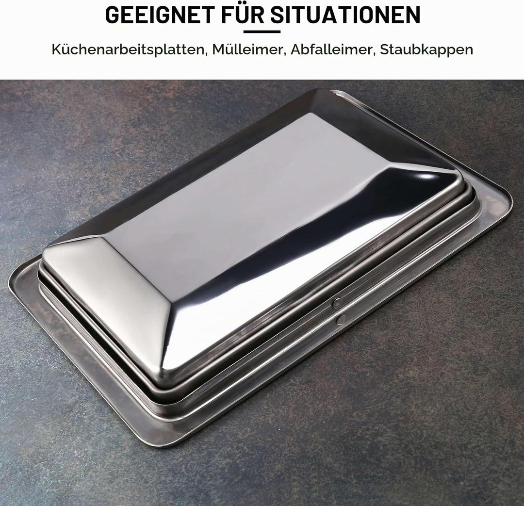 Edelstahl MüLl Klappen Deckel MüLleimer AbdeckspüLung Eingebauter Balance Schaukel Klappen MüLl Deck